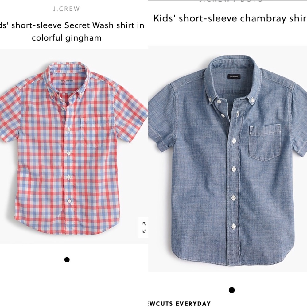 Jcrew (Crew Cuts) Boys Button Up Shirts (2)